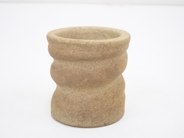 JAPANESE TEA CEREMONY UNGLAZED LID REST / FUTAOKI 